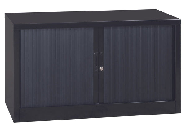Craft Tambour Door Cabinet , 39"h x 47"w x 18"d , Black Craft Tambour Door Cabinet , 39"h x 47"w x 18"d , Black