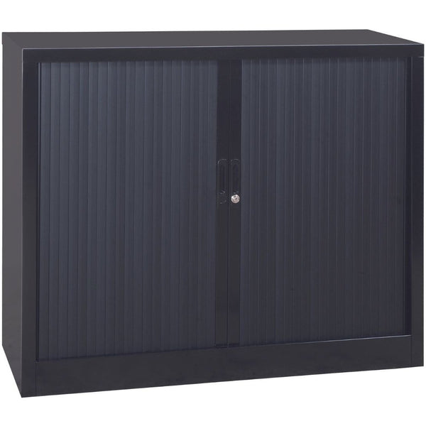 Craft Tambour Door Cabinet , 39"h x 39"w x 18"d , Black Craft Tambour Door Cabinet , 39"h x 39"w x 18"d , Black
