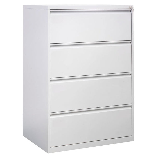 Craft Lateral File Cabinet , 52"h x 47"w x 18"d , 4 Drawers , Grey Craft Lateral File Cabinet , 52"h x 47"w x 18"d , 4 Drawers , Grey