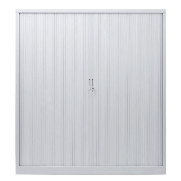 Craft Tambour Door Cabinet , 78"h x 39"w x 18"d , Grey Craft Tambour Door Cabinet , 78"h x 39"w x 18"d , Grey