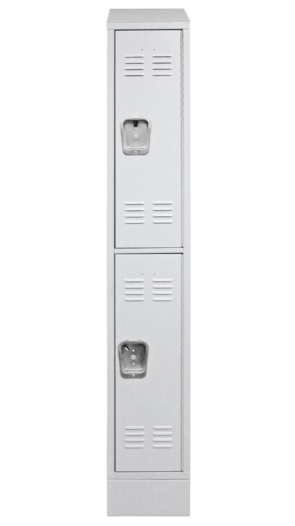 Craft Locker , Double Tier , Single Stack , 1x2 , 72"h x 13"w x 15"d , Lock Model B , RECESSED LOCK