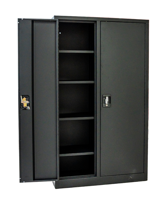 Craft Gun Security Cabinet , Double Door , 55"h x 32"w x 10"d , Black