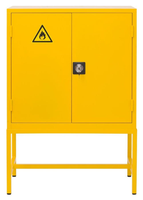 Craft Chemical Storage Cabinet , 28"h x 36"w x 18"d , Yellow