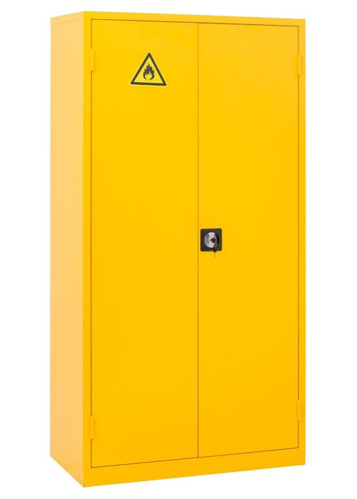 Craft Chemical Storage Cabinet , 71"h x 36"w x 18"d , Yellow