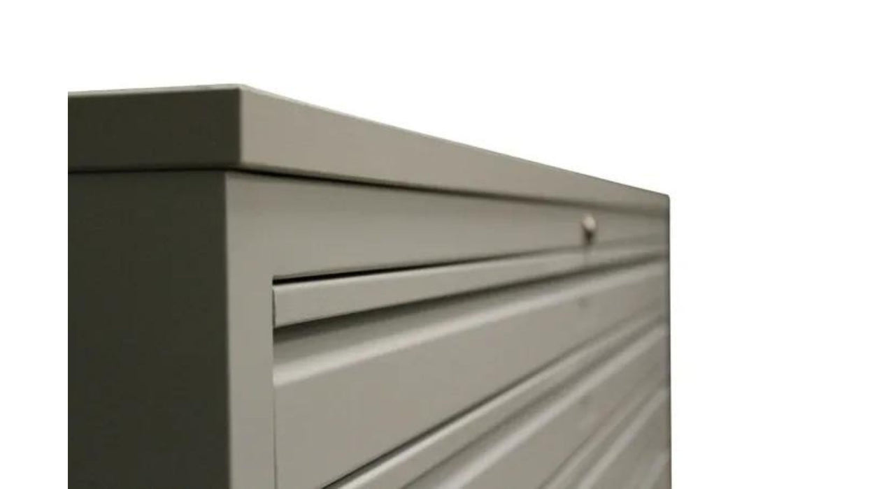 Craft Flat File Cabinet , 21"h x 44"w x 33"d , 5 Drawers , Grey