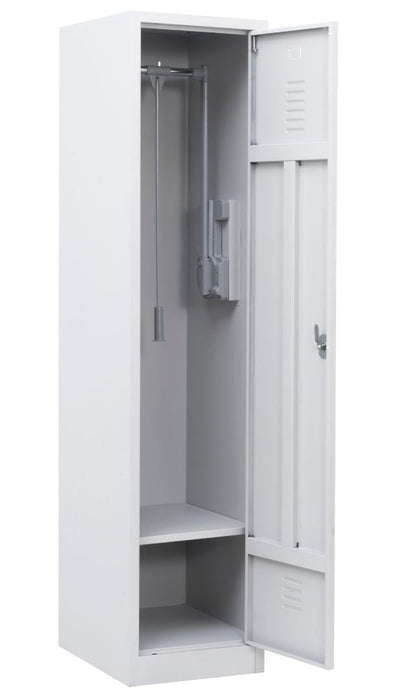 Craft Disabled Wardrobe Cabinet, 71"h x 31"w x 20"d , Grey Body, Grey Door