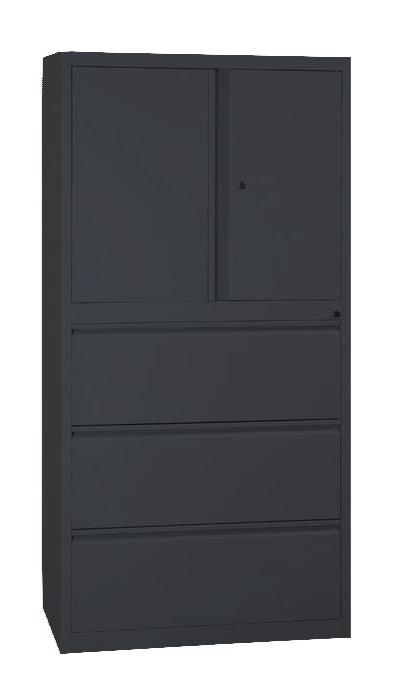 Craft Multi-Storage Cabinet, 77"h x 36"w x 17"d , Black