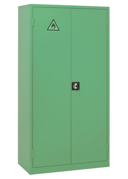 Craft Chemical Storage Cabinet , 71"h x 36"w x 18"d , Green