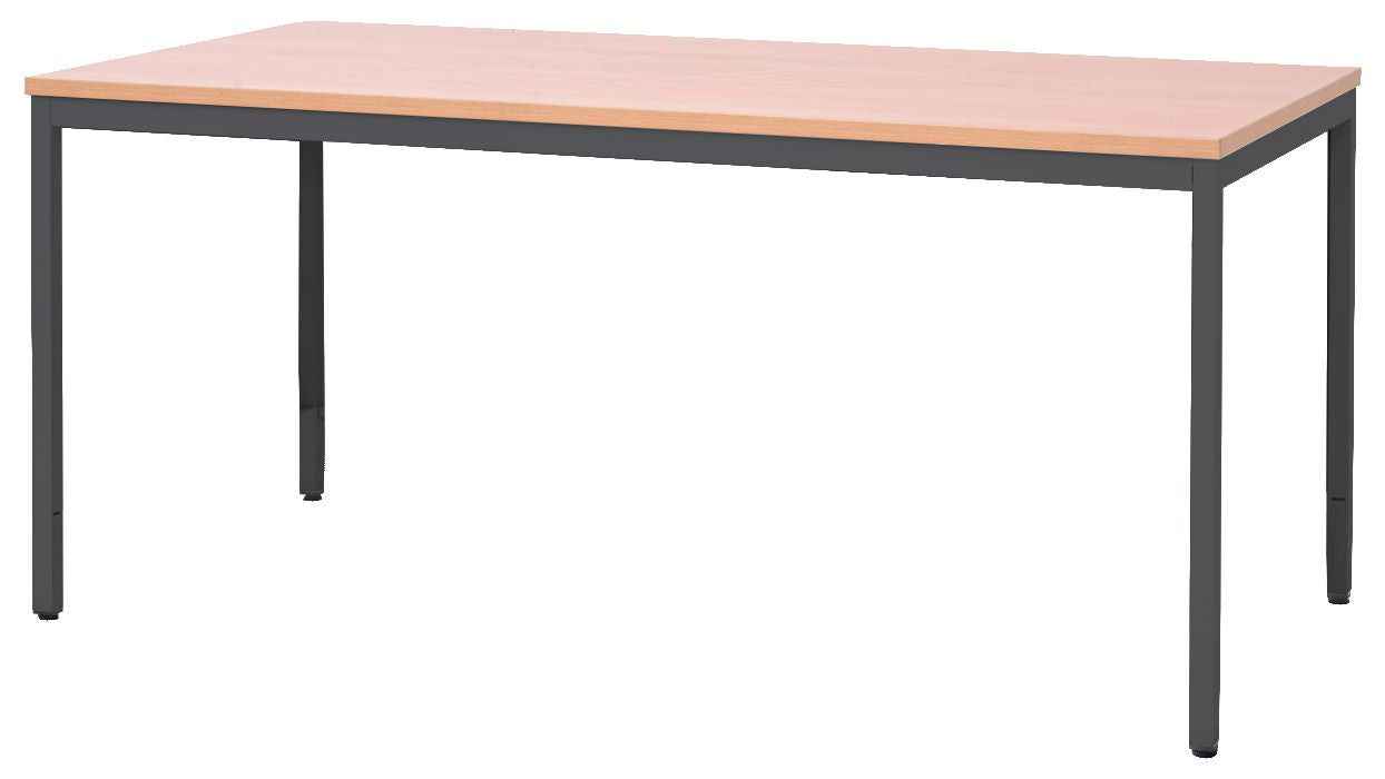 Craft Office Desk , 31h x 63w x 30d , Black Leg , Beech Top