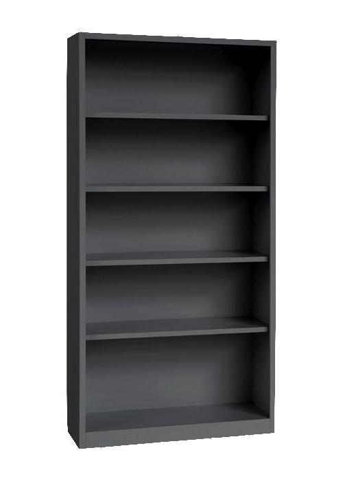 Craft Bookcase , 4 shelves , 77"h x 39"w x 13"d , Black