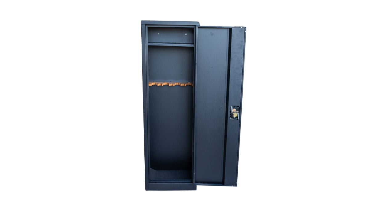 Craft Gun Security Cabinet, Single Door , 55"h x 17"w x 10"d , Black