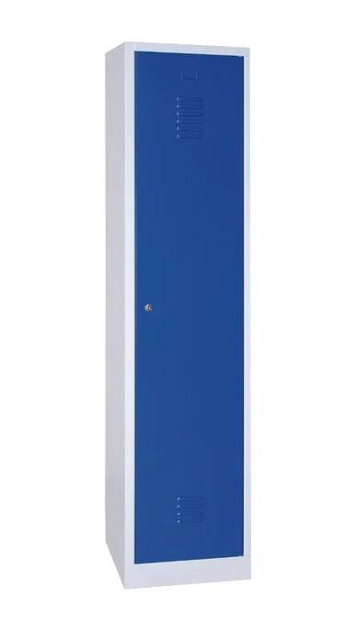 Craft Locker , Single Tier , Single Stack , 1 x 1 , 71"h x 16"w x 20"d , Blue Door , Grey Frame